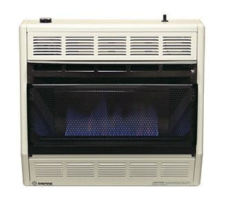 Empire Comfort Systems BF-30W 30,000 BTU Blue Flame Vent-Free Gas Heater with Thermostat