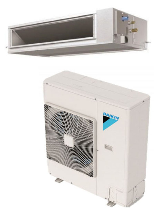 Daikin FBQ18PVJU / RZQ18TAVJUA 18000 BTU Class SkyAir Commercial DC Ducted  Concealed Ceiling Single Zone Heat Pump 16.7 SEER System