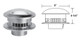 Duravent 4BVDC 4" Round DuraCap for Above the Roofline Installations - B Vent