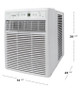 Frigidaire FHSC102WB1 10000 BTU Casement Window Room Air Conditioner - 115 Volt - R32 Refrigerant