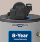 GE GG40T08AYV 40 Gallon, RealMAX Choice Tall Power Vent Water Heater - Low-NOX - Natural Gas - 8 Year Warranty