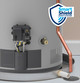 GE GP50S08AYV 50 Gallon, RealMAX Choice Short Power Vent Water Heater - Low-NOX - Liquid Propane - 8 Year Warranty