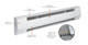 King 8K2415BW 8 Foot 2000 Watt Electric Baseboard Heater - 277/1/60 King 8K2415BW 8 Foot 2000 Watt Electric Baseboard Heater - 277/1/60
