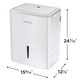 Frigidaire FHDD2234W1 22 Pint Dehumidifier with Built-In WiFi - Energy Star - R32