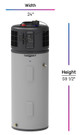 GE PF80S10FPY 80 Gallon GeoSpring Smart Hybrid Heat Pump Water Heater with FlexCapacity - 120 Volt