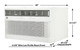 GE AJEQ12DCXWA 12000 BTU Class Through-the-Wall Variable Speed (6100-12400 BTUs) Room Air Conditioner with Electric Heat - Built-In WiFi - 208/230V - R32