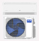 AUX AFEB18HP230V2C 18000 BTU Single Zone Mini Split System - Heat and Cool - Built-In WiFi - 21.5 SEER2 - 230V - R32 Refrigerant