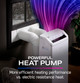 GE PPHH12WWF 12000 BTU Dual Hose 3-in-1 Inverter Portable Heat and Cool Air Conditioner - Built-In WiFi - R32 Refrigerant