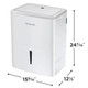 Frigidaire FHDD5034Y1 50 Pint Dehumidifier with Built-In WiFi - Energy Star - R32