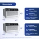 Friedrich CCF05C10A 5000 BTU Chill Premier Smart Window Air Conditioner - 115V - R32 Refrigerant