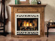 White Mountain Hearth EMBF1SC 32&quot; Standard Mantel in Cherry - shown in dark oak finish