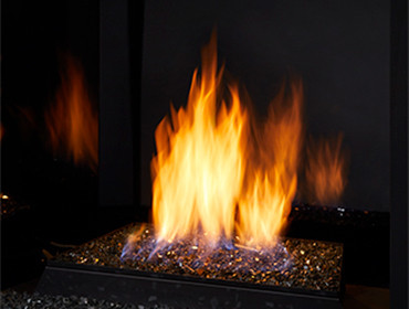 Monessen LYRIC 18" Vent Free Millivolt Burner with Fire Glass Media