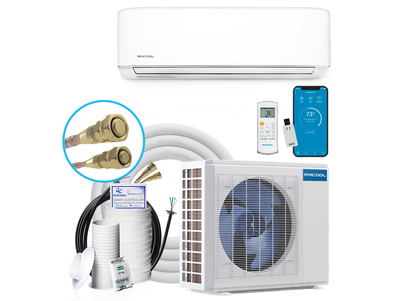 MRCOOL 18000 BTU DIY Single Zone System 