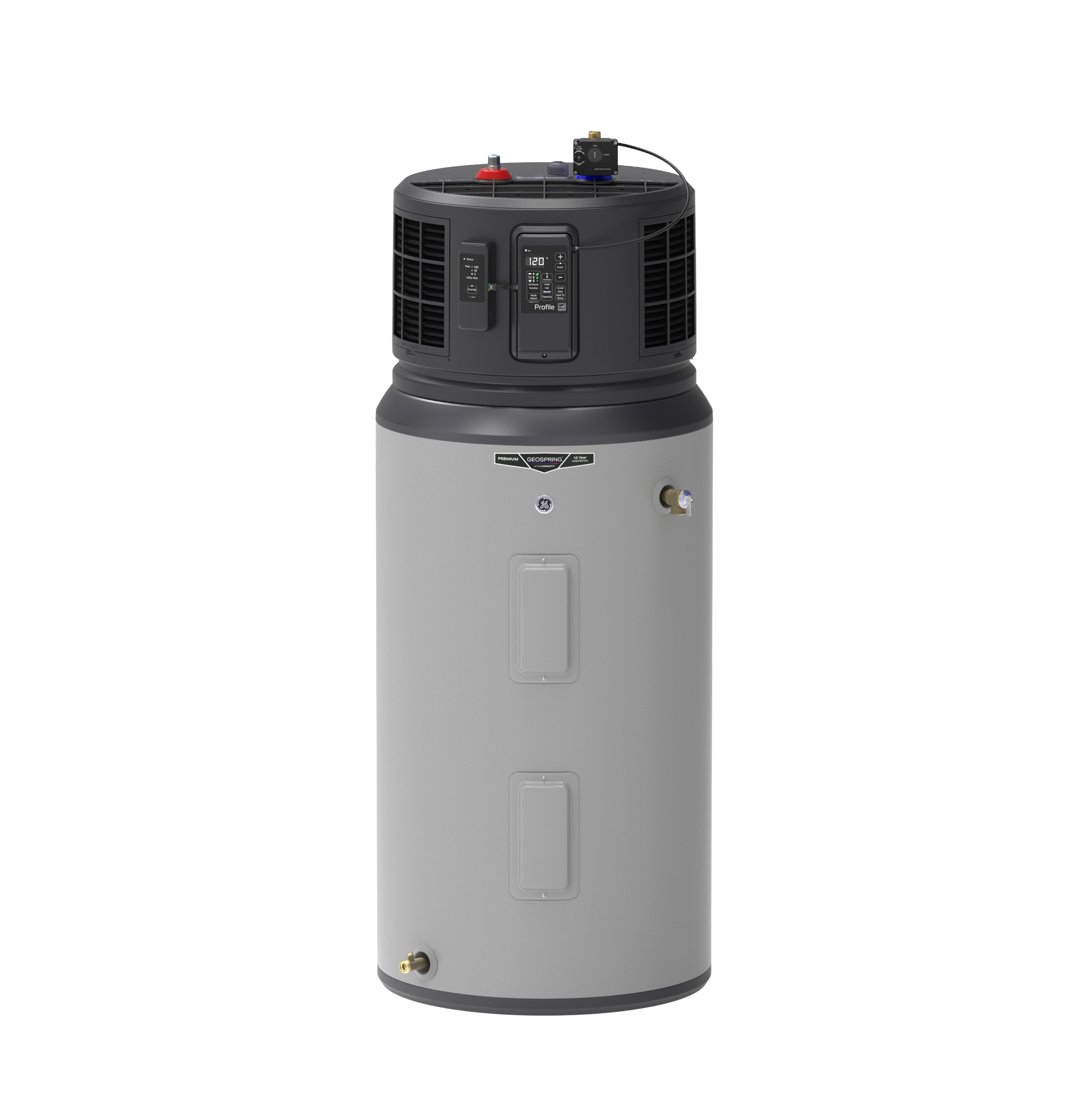 GE PH65S10BPY 65 Gallon GeoSpring Smart Hybrid Heat Pump Water
