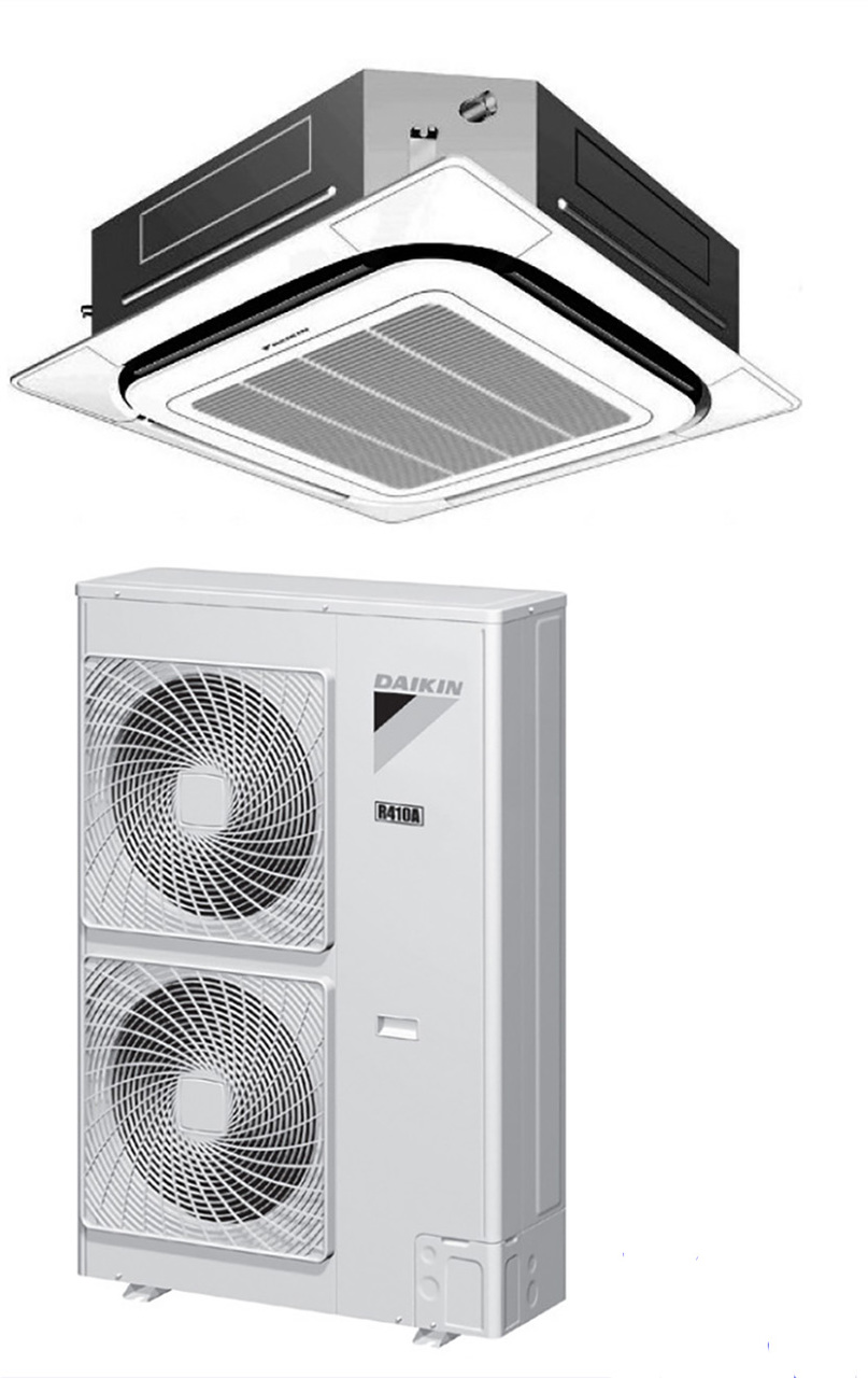Daikin Fcq42pavju Rzr42pvju8 42000 Btu Class Skyair Commercial Roundflow Ceiling Cassette Cool Only 16 Seer Single Zone System