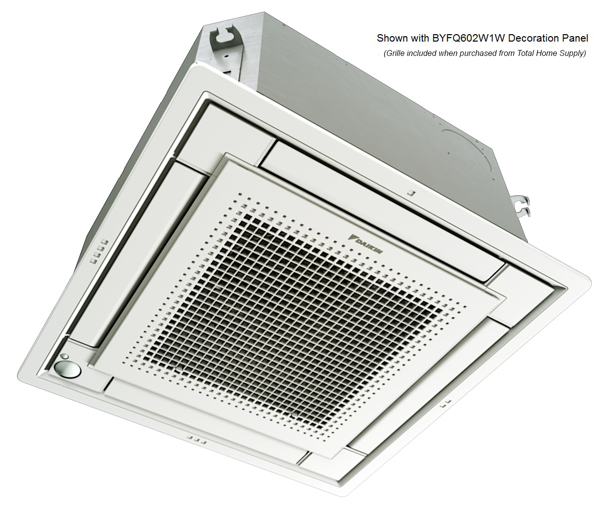 Daikin FFQ09Q2VJU 9000 BTU Ceiling Cassette Unit with White Grille