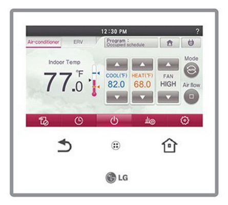 LG PREMTA000 Wired Touchscreen Programmable Remote Controller/Thermostat