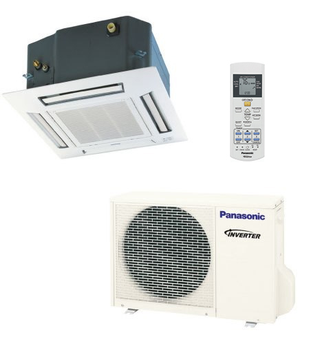 Panasonic E18rb4u 17500 Btu Single Zone Ceiling Cassette System Heat Pump