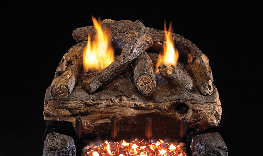 RH Peterson Real-Fyre ESV24 24" Evening Fyre Split Replacement Logs for G18 Vent-Free Burners (LOGS ONLY)