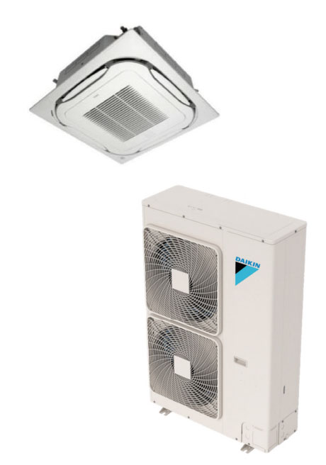 Daikin 36000 BTU SkyAir Ceiling Cassette Single Zone Heat