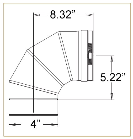 4 inch 90 degree elbow