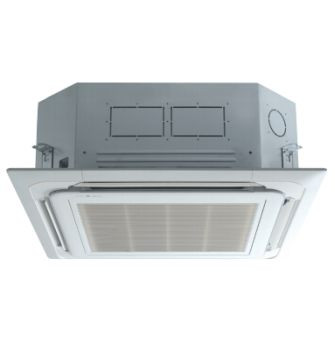 Lg Lcn098hv4 Ptqchw0 9000 Btu 4 Way Ceiling Cassette With 2x2 Grille Indoor Unit Heat And Cool