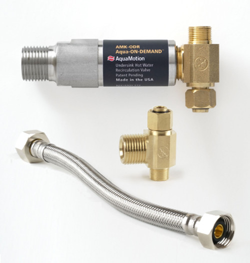 AquaMotion AMKODR Under Sink Hot Water Recirculation Valve Kit for