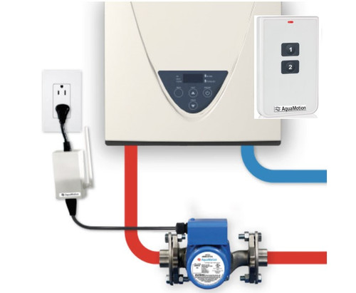 AquaMotion AMH1K-RODRN On-Demand Hot Water Recirculation Pump for Tankless Hot Water Heaters