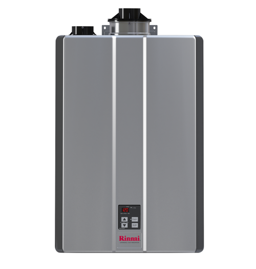 Rinnai RSC160i 9.0 GPM Sensei+ with Smart-Circ Condensing Tankless Hot Water Heater with Built-In Re-Circulation for Indoor Installation