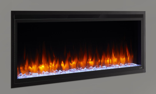 Simplifire SF-ALLP60-BK 60" Allusion Platinum Built-In Linear Electric Firebox