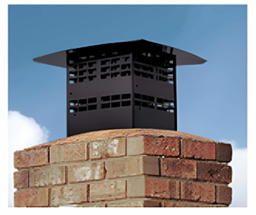 Majestic LINKSQB-DV30 Direct Vent Insert Kit With Black Square Termination Cap