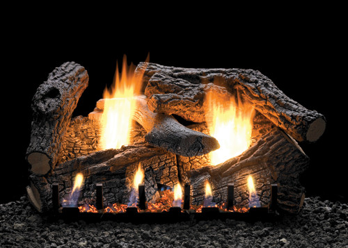 White Mountain Hearth Super Sassafras Log Set - Choice of Vent Free Burner
