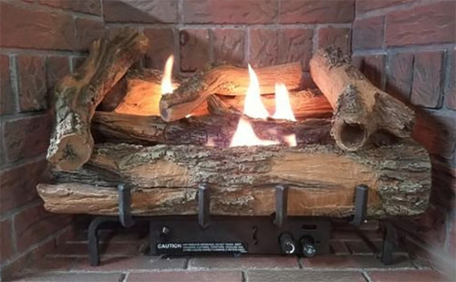 Everwarm Low Country Timber Log Set - Choice of Vent Free Burner