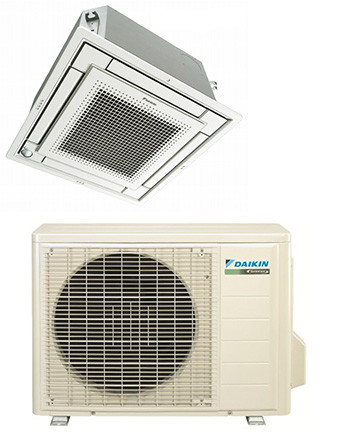 Daikin Ffq15q2vju Rx15qmvju 15000 Btu Vista Series Ceiling Cassette Heat Pump Single Zone System