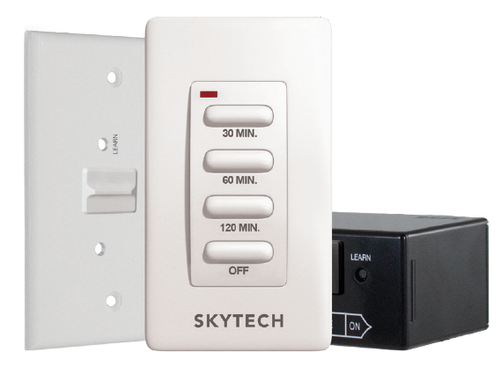 Skytech TM-3 Wired Wall Mounted Timer For Fireplace Control – Replaces On/Off Switch, Battery Operated, 30/60/120 Min, For Gas Heating Appliances