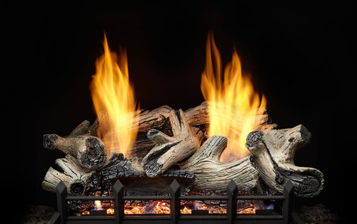 Monessen Beachcomber Log Set, Choice of Vent Free Burner