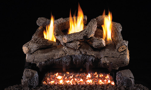 RH Peterson Real-Fyre EFV-24 24" Evening Fyre Replacement Logs for G18 Vent-Free Burners (LOGS ONLY)
