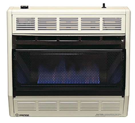 Empire Comfort Systems BF-30W 30,000 BTU Blue Flame Vent-Free Gas Heater with Thermostat