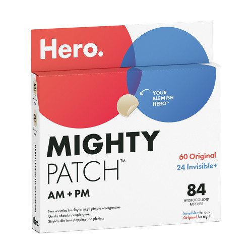 This Mighty Patch AM+ PM pimple patch covers your pimple gunk emergencies from AM to PM. Exclusive to Costco.
