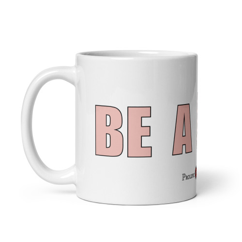 BE A HERO - Pink/White (Wrap) - Glossy Mug ***** FREE SHIPPING!!!