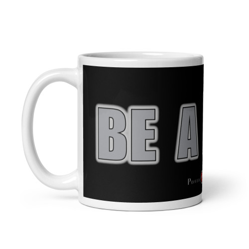 BE A HERO - Gray/Black (Wrap) - Glossy Mug ***** FREE SHIPPING!!!