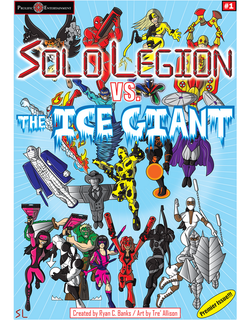 Solo Legion vs. The Ice Giant Comic Book Cover