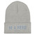 BE A HERO - Gray Letters - Unisex Cuffed Beanie ***** FREE SHIPPING!!!