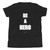BE A HERO - White Letters - Youth T-Shirt ***** FREE SHIPPING!!!