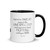 "In The Fight..." - Black Letters - Glossy Mug with Color Inside ***** FREE SHIPPING!!!