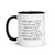 "In The Fight..." - Black Letters - Glossy Mug with Color Inside ***** FREE SHIPPING!!!