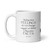 "Subjective Feelings Do..." - Black Letters - Glossy Mug ***** FREE SHIPPING!!!