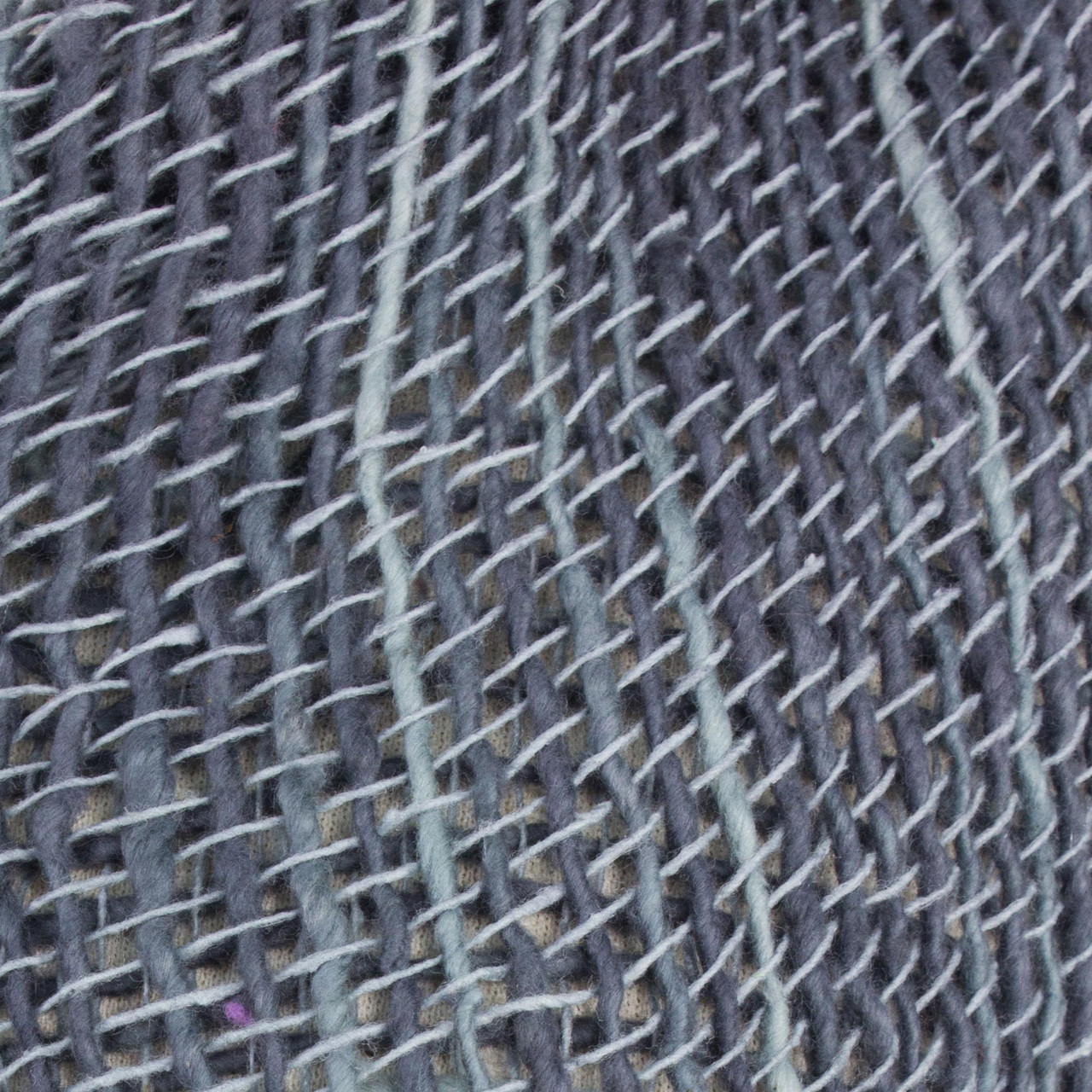 Open Weave Cotton Scarf - Blue, Thailand