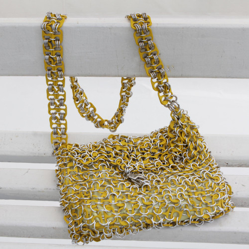 Soda pop-top shoulder bag - Long Shimmery Night