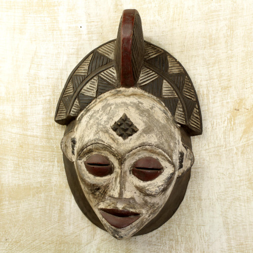 Gabonese Africa wood mask 'Spirit Guide'